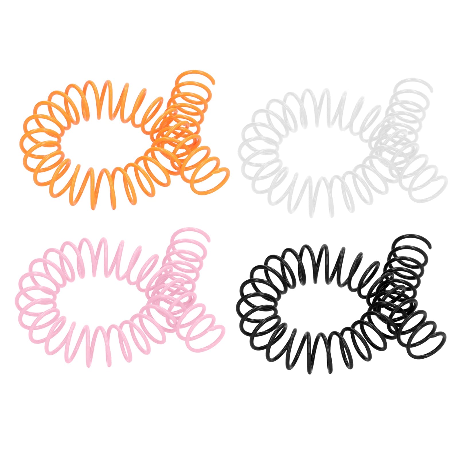 20 Pcs Plastic Spiral Binding Coils Binder Binding Spirals Rings, 19mm 3/4in ID 30 Holes Spirals, Binder Combs Spines for A4 A5 Notebook(Transparent)