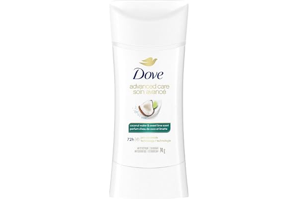 Dove Advanced Care Antiperspirant 72H Sweat and Odour Protection Coconut Water & Sweet Lime Scent with Pro-Ceramide Technolog