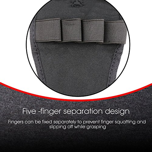 Biange-Finger-Splint-Brace-Ability-Rehabilitation-Finger-Gloves-with-Stroke-Hand-Splint-Use-for-Brace-Elderly-Fist-Stroke-Hemiplegia-Hand-Training-Single-Hand-Grip-Exercise-Black