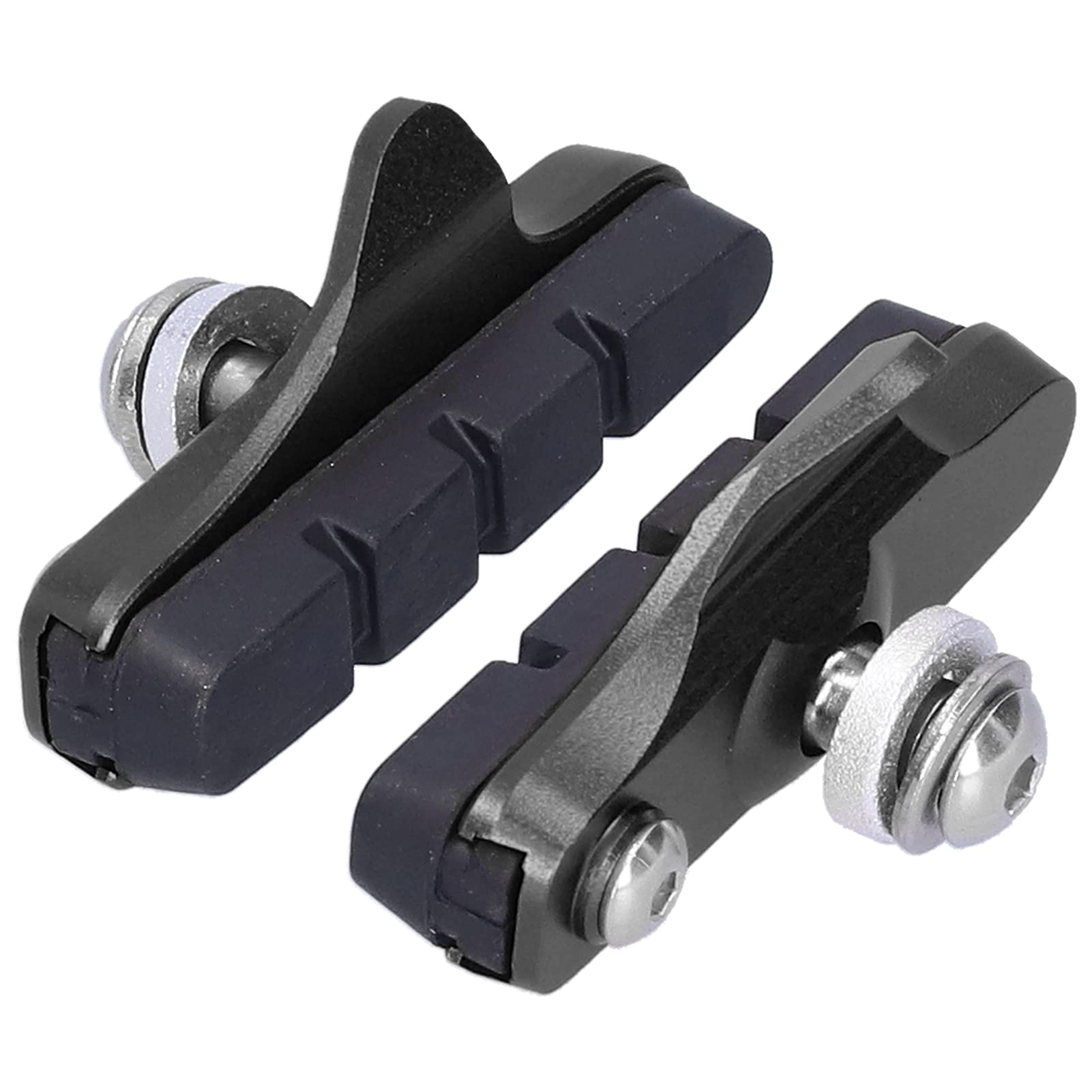 Alomejor Bicycle Brake Pads for Road Bikes – C-Type Rim Brake Blocks with Quiet, High-Grip Rubber Compound, Weather-Resistant & Easy to Install – compatible with SHIMANO, SRAM, Cam