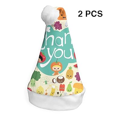 Amazon Com Santa Claus Hat Fruits Thanksgiving Merry Christmas