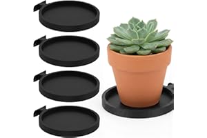 4 Pcs Acoustic Panel Plant Holder, No Drilling Wall Mounted Pot Trays, PLA Floating Sound Panel Shelves for Wooden Slat Walls