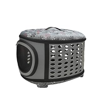 SRI Travel Foldable Pet Carrier Bag for Cat and Puppy (Grey)