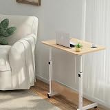 simpahome Height Adjustable Mobile Table Birch with Castors view 9
