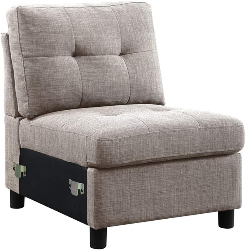 Best armless chair with ottoman