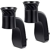 Hohean 2 Pack Wall Fragrance Plug in Compatible with Bath and Body Works WallFlower Refills, ETL Certified, Rotatable, Precise Scent Adjustable Fragrance Control Diffuser Plug for Home, Office (Black)