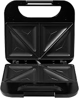 PIFCO 750W Non-Stick Sandwich Maker White Compact Toaster with Cool-Touch Handle view 2