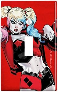 GRAPHICS & MORE Harley Quinn Character Plastic Wall Decor Toggle Light Switch Plate Cover