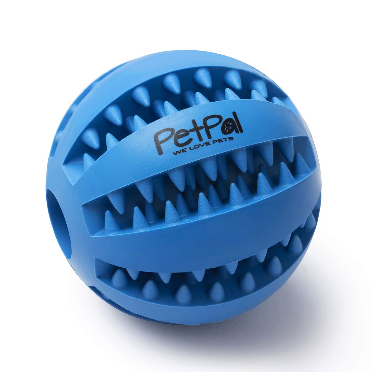 PetPäl Dental Dog Ball - Natural Rubber Dog Toy with Burls for Dental-Care-Function - Robust Dog Ball Ø 7cm - Dog Play Ball for Small & Large Dogs - Chew Toy for Treats