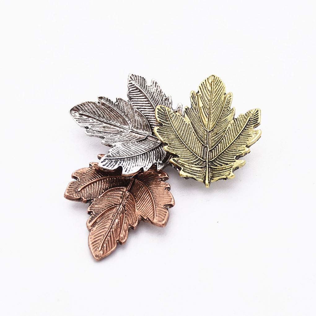 fish Joyería Muchacha de Las Mujeres Hojas de Arce Broche de Cosecha de
