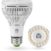 SANSI Grow Lights for Indoor Plants, Full Spectrum 15W Grow Light Bulbs (200 Watt Equivalent) with Optical Lens for High PPFD, 4000K Natural Daylight LED Plant Lights for Indoor Growing Seed Starting