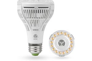 SANSI LED Full Cycle Grow Light 15w Full Spectrum Ceramic LED Light Bulb Hydroponics Indoor Farming Greenhouses