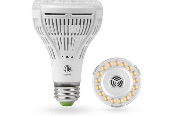 SANSI LED Full Cycle Grow Light 15w Full Spectrum Ceramic LED Light Bulb Hydroponics Indoor Farming Greenhouses