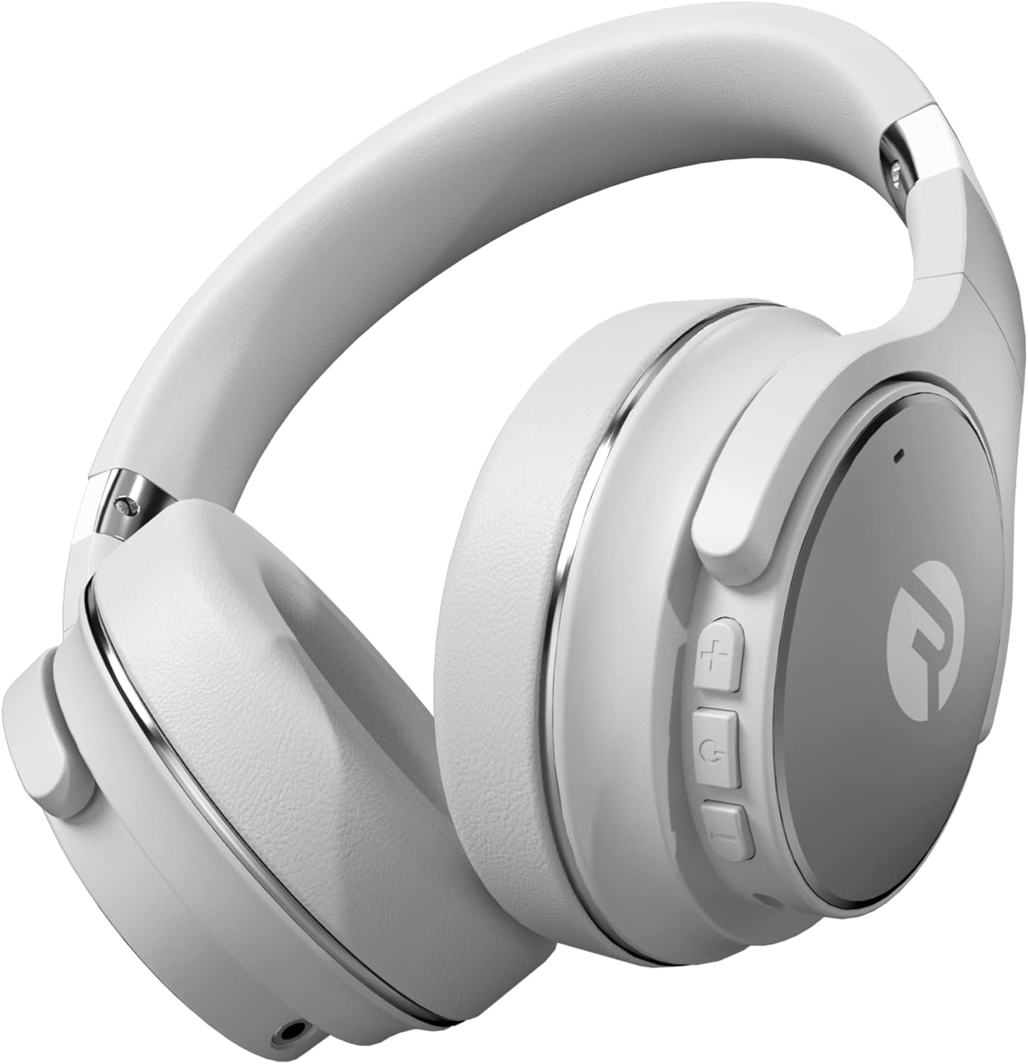 Raycon Everyday Wireless Bluetooth Over Ear Headphones, with Active Noise Cancelling, Awareness Mode and Built in Microphone, IPX 4 (Frost White)
