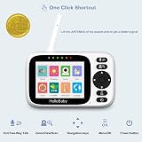 HelloBaby No WiFi Baby Monitor 2 Cameras 3.2in IPS Night Vision PTZ view 2