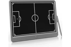eboard Electronic Soccer Coaching Board LCD Screen Soccer Advanced Tactical Coaching Board with Stylus Pen Soccer Markier Board for Training Equipment for Coaching and Game Planning