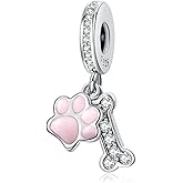 Simphman Birthday Family Mom Charm 925 Sterling Silver Charms for Bracelets and Necklaces Bead Charms Jewelry Charm for Women Family Friends