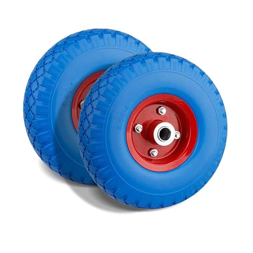 Forever Speed Schubkarrenrad Vollgummi PU, 360 X 80 Mm – Pannensicher Für Sackkarre & Co. (Tragkraft 80 Kg)