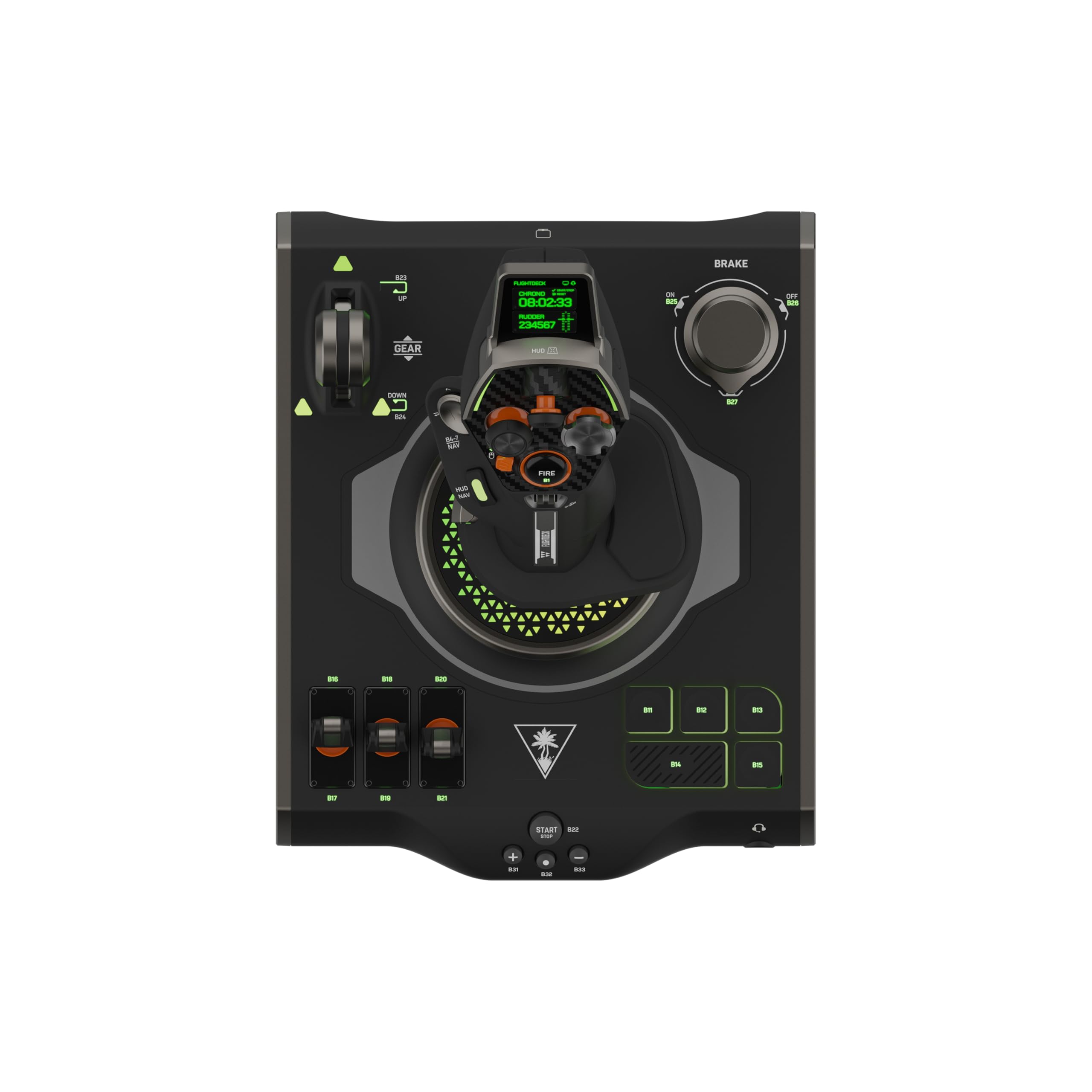 Turtle Beach VelocityOne Flightdeck - Universeller HOTAS-Simulation-Joystick & Schubhebel mit Touch-Display, integriertem HUD & kontaktlosen Sensoren für Luft & Weltraumkämpfe - für Windows 10/11 9