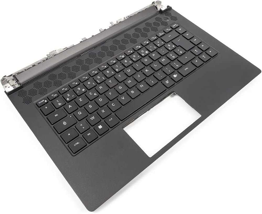 Dell Alienware m15 R7 Palmrest French RGB Keyboard 0HN40P 0RXMJG M6CTC Renewed