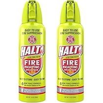 HALT! Fire Fighting Foam Spray - Non-toxic, PFAS Free, Easy