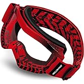 BELINOUS Kid Riding Goggles for ATV Dirt Bike Motorcycle Motorcross MX, Youth Dirt Bike Goggles for Kids 3-12 with Soft Strap