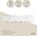 Umbra Sticks Wall-Mounted Coat Rack Rail with 8 Retractable Pegs White view 6
