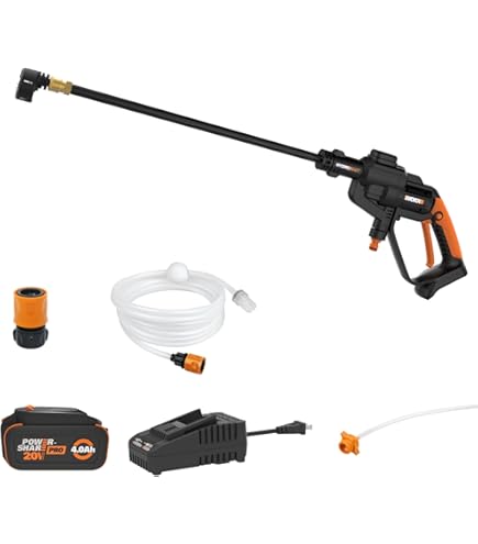 Amazon.com : WORX 20V Power Share 320 PSI Hydroshot Power Cleaner