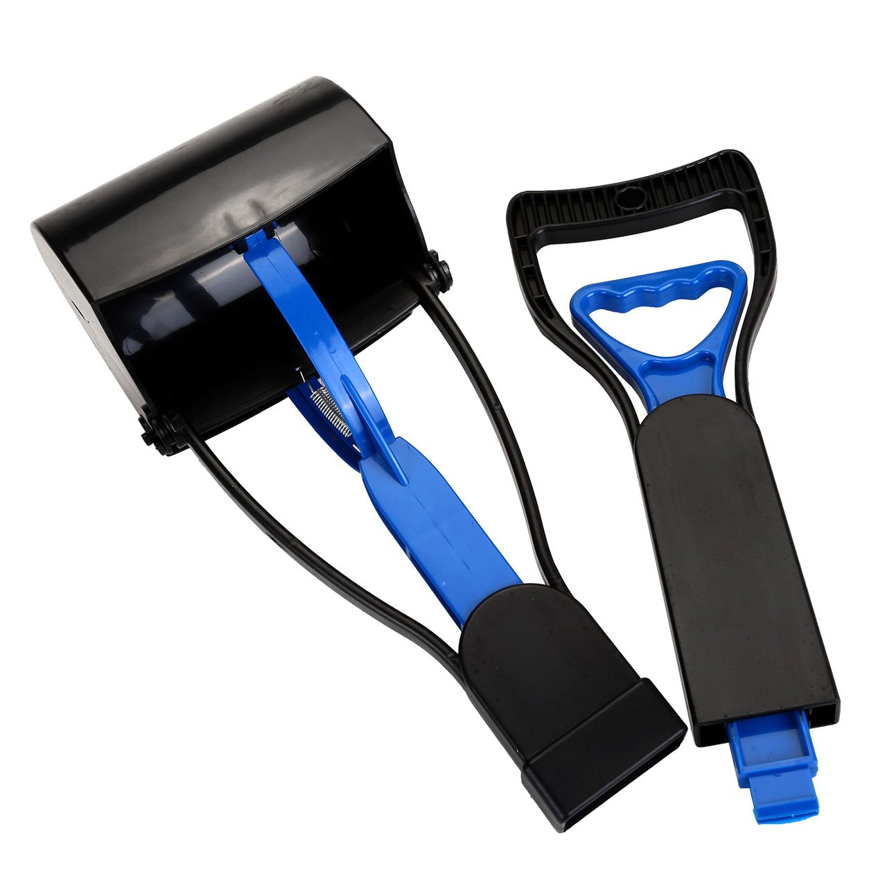 CozyCabin Dog Pooper Scooper Pickup Tool Dog Waste Scoop Sanitary Shovel - Great in Grass, gravel, Snow, Dirt, Cement (Blue)