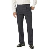 Dockers Men's Classic Fit Signature Lux Cotton Stretch Pants-Pleated (Regular and Big &amp; Tall)