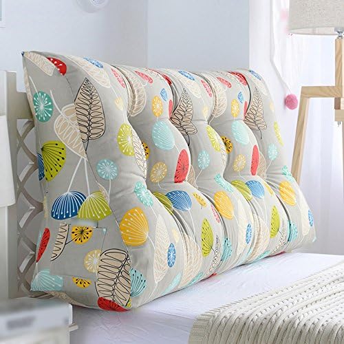 QFFL Pillow Pillow Lumbar Pillow Double Person Bed Head Cushions Triangle Sofa Upholstered Backrest Large Waist Pillow in Bed (Color : B, Size : 200cm)