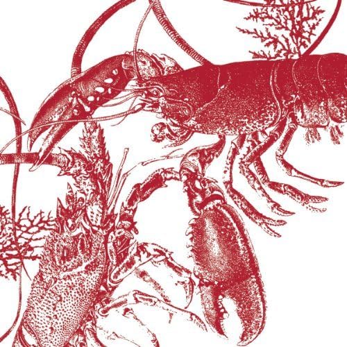 Caskata Studio C561000 20 Count Paper Cocktail Napkins, Red Lobster by Caskata Studio