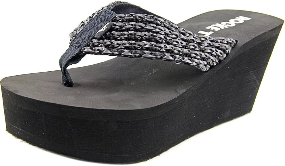 Amazon.com | Rocket Dog Women`S Diver Flip Flop Sandals, Black Woven Weave, 10 | Flip-Flops