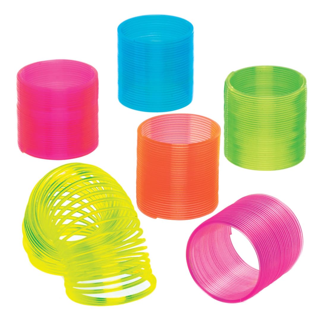 Baker Ross AT789 Mini Springs - Pack of 12, For Kids Party Bags and Small Toys for Children