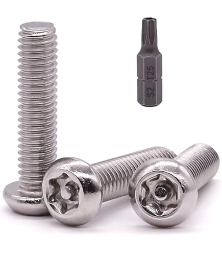 50pcs M3-20mm -Vis de sécurité à Six lobes Torx en acier inoxydable 304