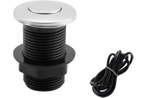 𝟐𝟎𝟐𝟓 𝙐𝗽𝒈𝒓𝒂𝒅𝒆𝒅 Sink Top Push Button with Air Hose Replacement, Air Switch Button for Garbage Disposal Air Actived Switch Sink Garbage Disposal Parts by Ketofa