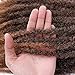 2 Tone Marley Braiding Hair Afro Mixed Colour Maley Hair Kinky Twist Crochet Synthetic Hair Extension for Black Women 3 Packs 18 Inchs(T1B/27#)
