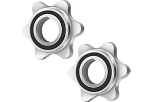 Lamoutor 2/4Pcs Anti-Slip Hex Nut 25mm Spin-Lock Collar Screw for Barbell Dumbbell Weight Lifting