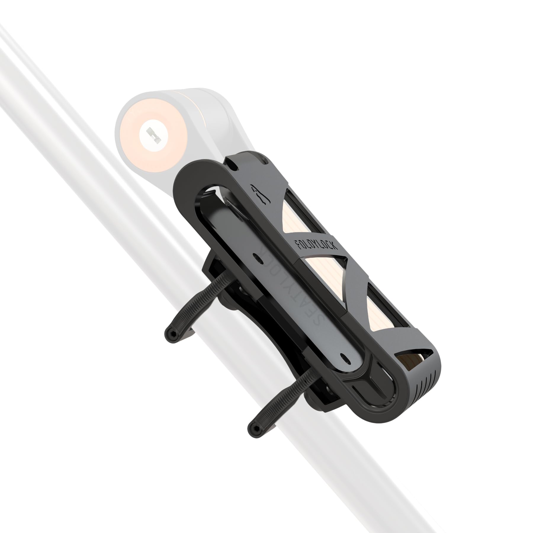 FoldyLock Compact Bike Lock Mount Carrying Case - Ultra Lightweight Mounting Bracket Case for FoldyLock Compact Folding Bike Lock - Portable Secure Bicycle Attachment Accessory