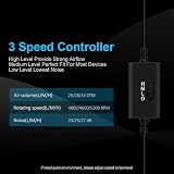 ELUTENG 40mm USB Fan 3 Speed 5V Portable Cooling Fan for Laptop PC TV Box Router view 3