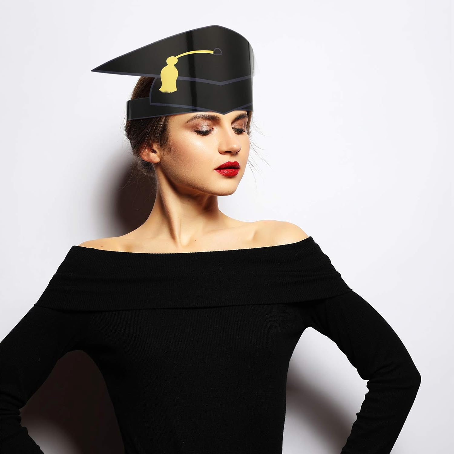 36 Pieces Paper Graduation Cap Adjustable Paper Graduation Hats for Kids (Black): Home & Kitchen