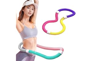 2025 Upgraded Soft Spring Exercise Hoop for Adults,Foldable Fitness Hoop with no Waist Damage Spring Design, Portable Slimmin