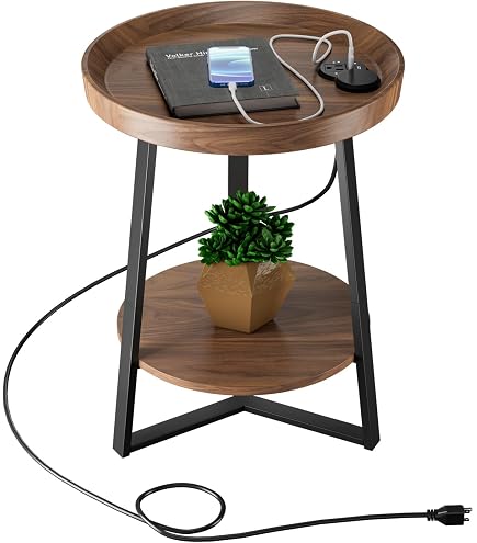 Louis Donné Foldable Multi-Function Coffee End Table - 10W BT 5.0 Dual Speakers, Wireless Charging, Sensor Night Light, WiFi Enabled with Waterproof Stainless Steel Feet for Living Room Party (Grey