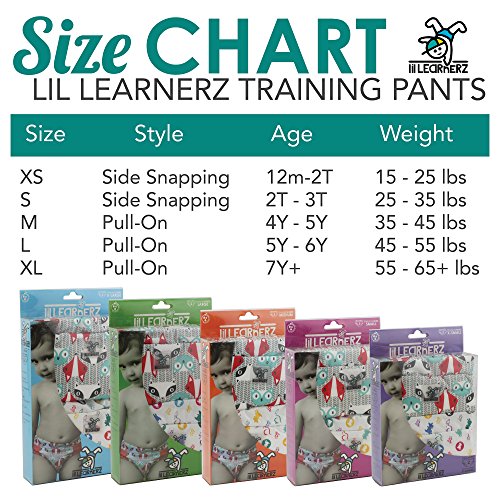 Kanga Care Lil Learnerz Toilet Training Pants, Tokisweet & Peacock, Medium