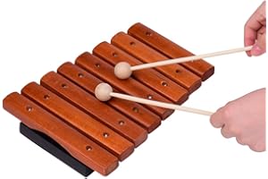 Btuty 8 Notes Wood Xylophone Includes 2 Wooden Mallets Music Tools Percussion Instrument