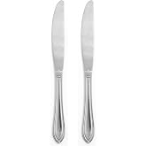 Hampton Forge Ginger 2 Pc Dinner Knives, 0.25 LB, Metallic