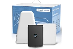 CONFIXPAND Cell Phone Signal Booster for Home Office Band 12/17,13,5,2/25,4/66 Cellular Boost for Verizon AT&T T-Mobile 5G 4G LTE Call/Data Mobile Phone Amplifier Repeater | FCC Approved