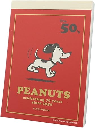 Amazon スヌーピー メモ帳 ミニ ミニメモ 70周年記念 50年代 ピーナッツ 文房具 オフィス用品 文房具 オフィス用品