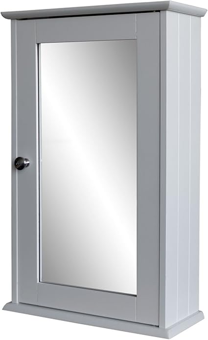 MultiStore Armario con Espejo 53 x 34 x 15 cm – Armario botiquín