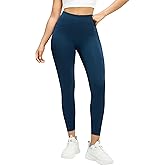 MCEDAR Compression Leggings No Front Seam for Women 25" with Pocket High Waisted Tummy Control Yoga Pants
